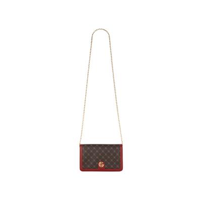 Geldbörse "QUEEN", Damen, braun (bordeaux), Lederimitat, GABRIELLA G BY GABRIELLA GUCCI, kontrastfarbene Details, unifarben mit Farbeinsatz, Kleinlederwaren, Damen Portemonnaie, Geldbeutel, Schultertasche im Querformat