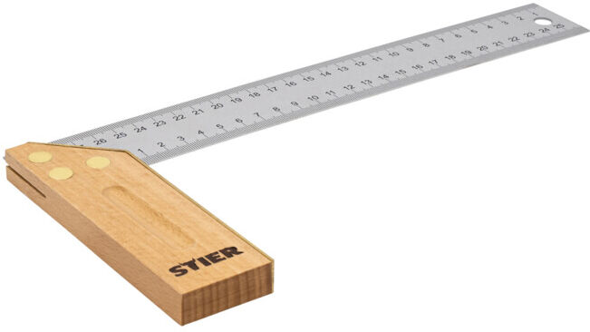 Equerre à chapeau/Equerre de menuisier STIER, hêtre, 90° / 45°, 300 mm (905375)