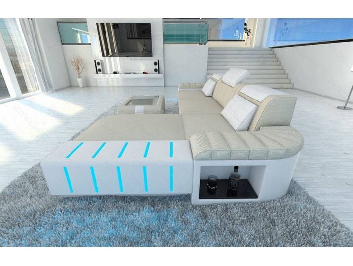 Ecksofa Bellagio L-Form aus Stoff