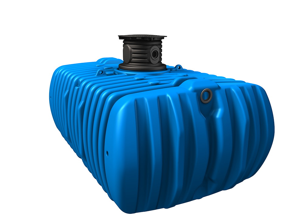 GRAFOTTOGMBH FLAT XL Flachtank 7000 L blau inkl. Tankdomsystem 16950337
