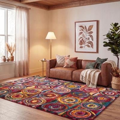 SAFAVIEH Fiesta Shag Rolanda Abstract Rug