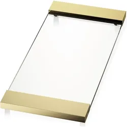 Corner Badezimmertablett 17 x 37 cm goldfarben