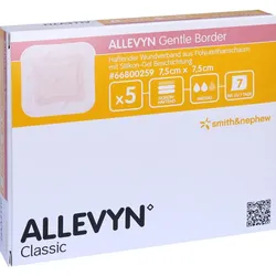 Allevyn Gentle Border 7.5x7.5cm Verband 5 ST