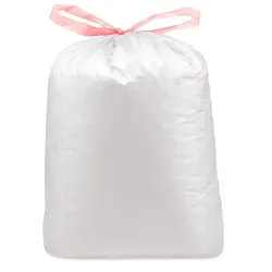 Müllsack (LDPE) ECONOMY mit Zugband weiß 70 x 100 cm 120L