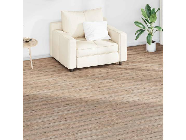 vidaXL Bodenplanken Eichenbraun 5,02 m² 36 Stk. PVC