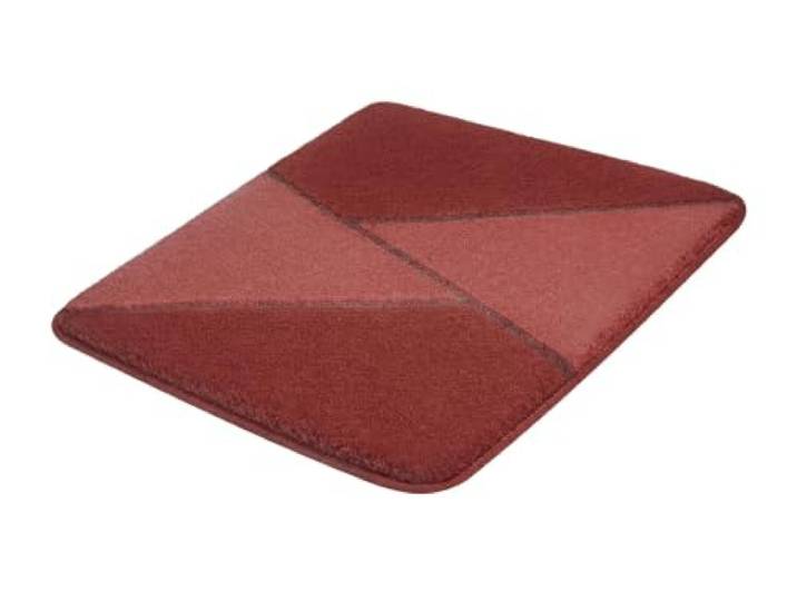 Kleine Wolke Badteppich HAILEY Marsala 55 x 65 cm OEKO-TEX zertifiziert, rutschhemmende Unterseite, für Fußbodenheizung, maschinenwaschbar, 100% Polyacryl