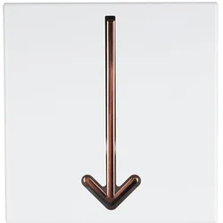 Design Wand Garderobe Pfeil rot gold Flur Aufhänger Haken verstellbar Deko Bild BHP B990860L-3G