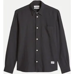 Hemd aus Twill Schwarz S