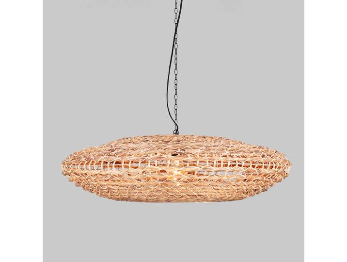 Suspension Bola 82 x 82cm Marron/Marron clair Matériau : Fibres naturelles Type de fibre naturelle : Feuille LED E27