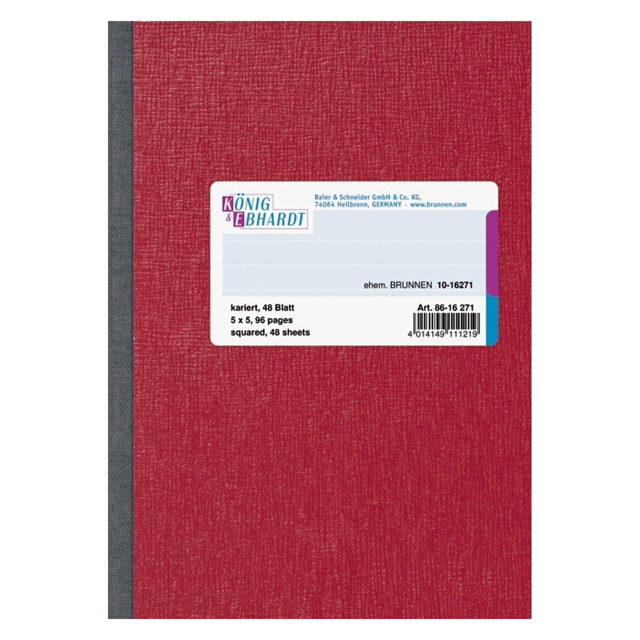 König & Ebhardt Kladde DIN A6 kariert 48 Blatt (A6, Kariert, Harter Einband) (8616271)