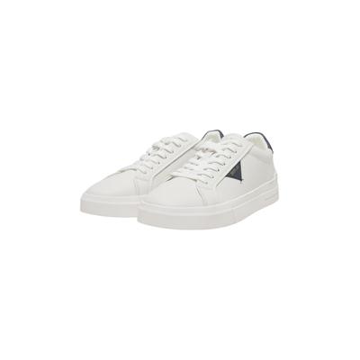 Sneaker REPLAY "Replay EVAN M CLASS", Herren, Gr. 45, weiß (weiß, navy), Leder, unifarben, Schuhe Sneaker