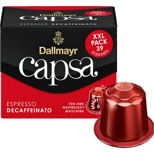 Dallmayr Kaffeekapseln Capsa Espresso Decaffeinato, 39 Kapseln, für Nespresso