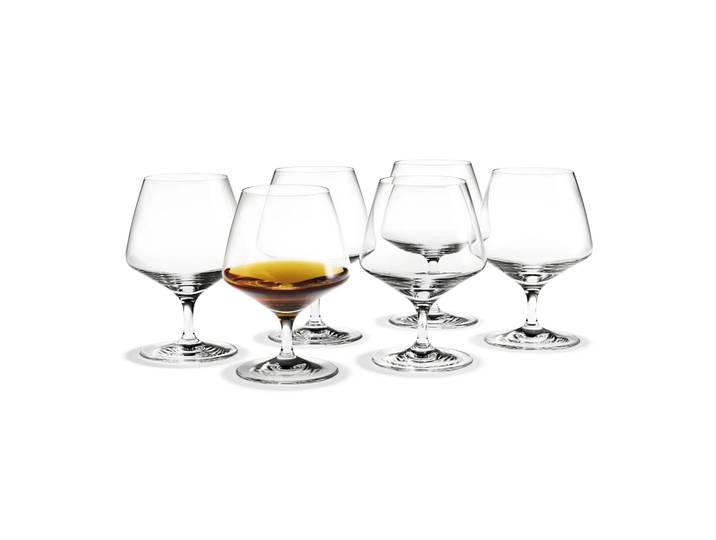 Holmegaard Verre à cognac Perfection 36 cl, lot de 6 Transparent