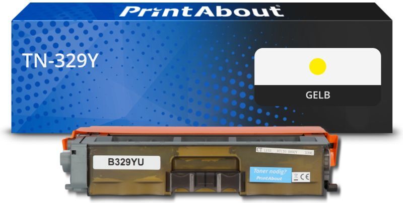 PrintAbout Toner kompatibel mit Brother TN-329Y - Gelb - Extra hohe Kapazität