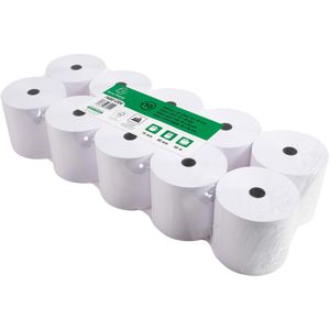 Exacompta Kassenrollen 7680120V 76mm x 55m x 12mm, Gesamt-Ø 80mm, 10 Stück