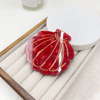 Inspire Curations Shell Shape Folding Pocket Makeup Mirror 6