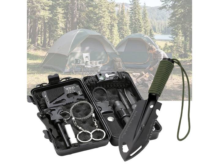 Survival Set mit Multifunktionsschaufel und Survivalbox