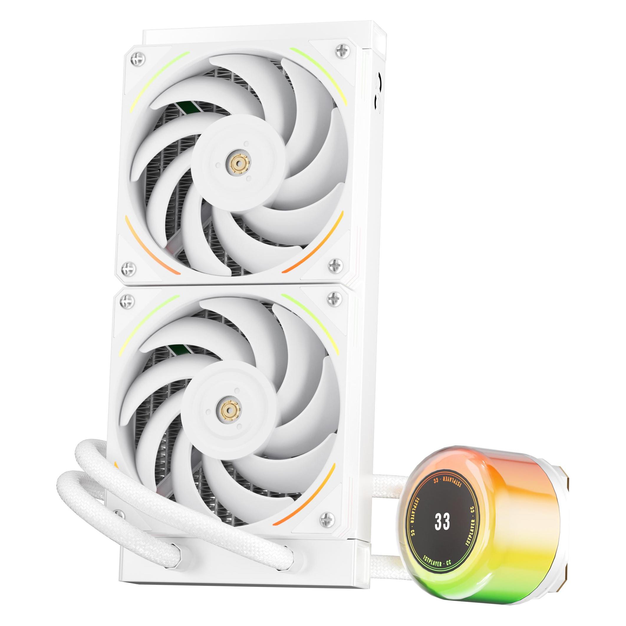 1stplayer Kit Watercooling AIO CC RGB - 240mm (Blanc) (CC-240-WH)