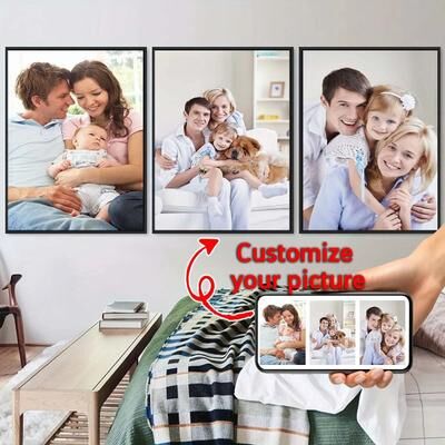 Uplift Picks Custom Photo Canvas Print For Personalized Wedding Family Pet Wall Art g 50cm 70cm