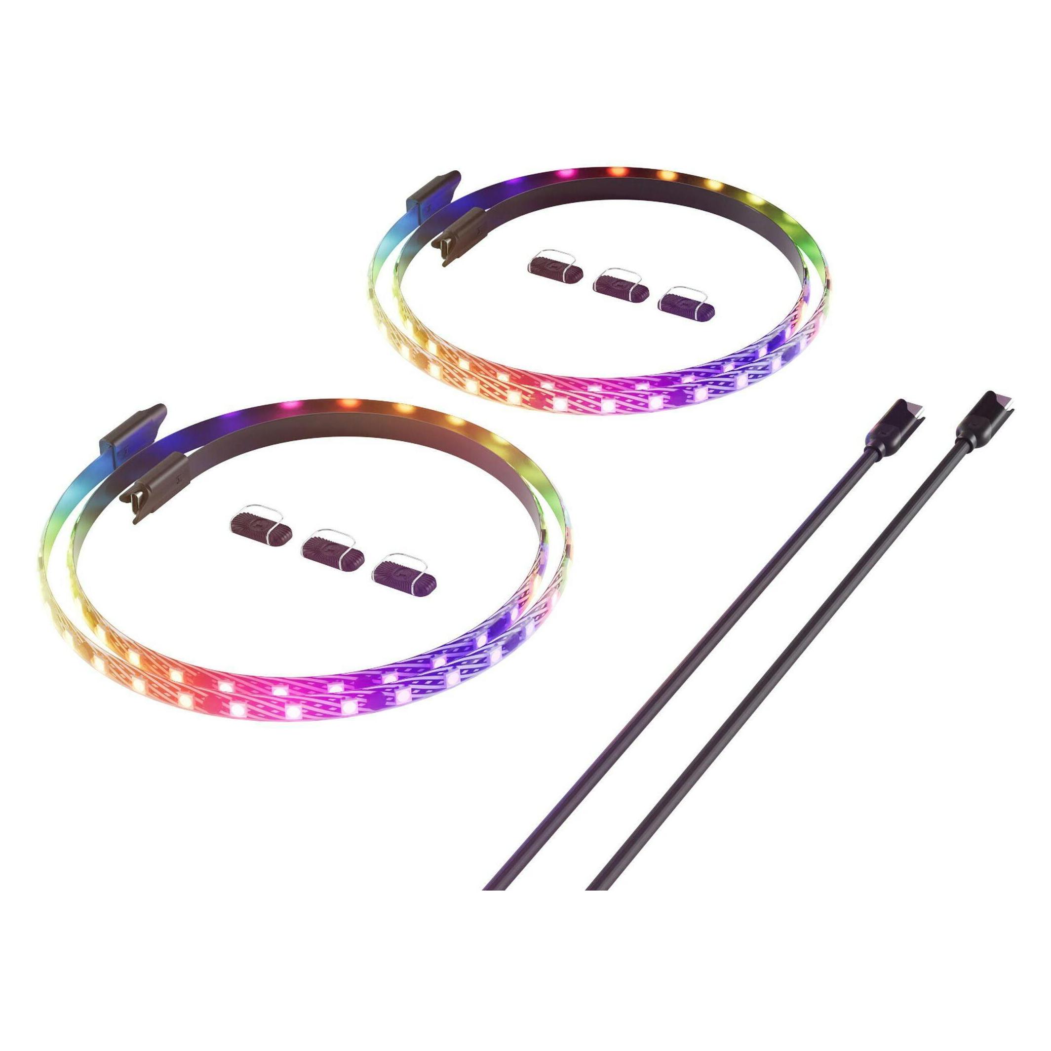 Hyte Ls30 RGB Light Strips Blk 2pk (Blau, Grün, Mehrfarbig, RGB, Rot) (ACC-HYTE-LS30-B-2)
