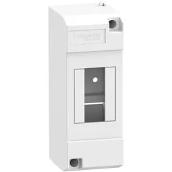 Schneider Electric 10205 Micro Pragma Aufputzgehäuse, 2 TE, IP40, mit DIN-Gerätetragschiene