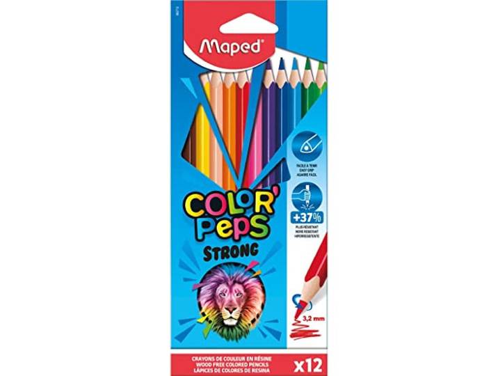 Maped Color Peps Sterke kleurpotloden (Pack van 12)