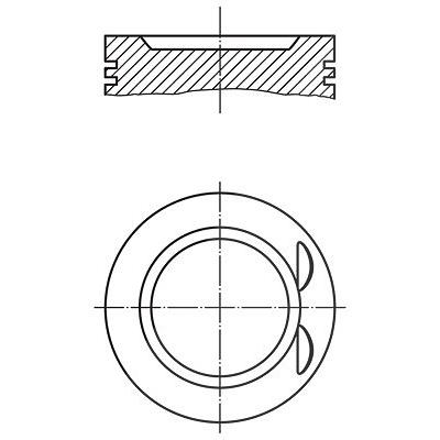 Mahle Kolben [Hersteller-Nr. 0117301] für Opel, Chevrolet, Vauxhall