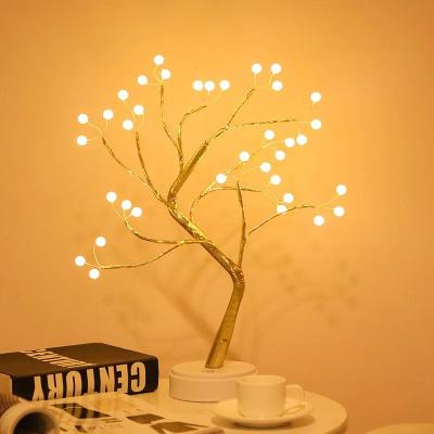 Uplifted Goods LED Rose Leaf Table Lamp Decorative Fairy Light d