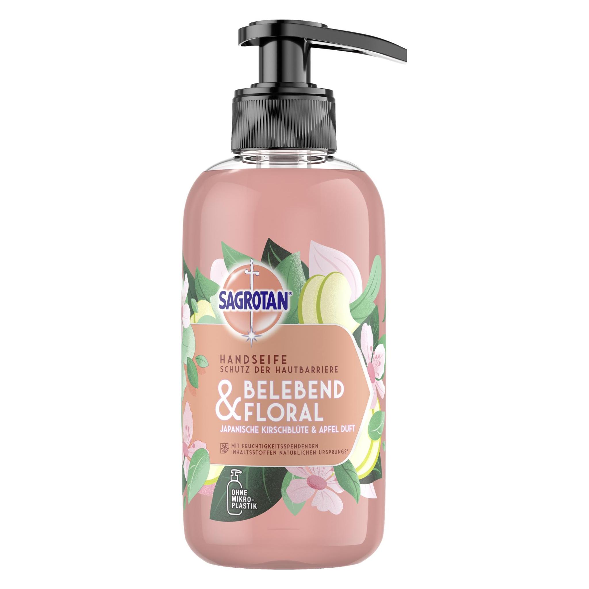 Sagrotan BELEBEND&FLORAL Flüssigseife 300,0 ml (Flüssigseife, 300 ml) (3277368)