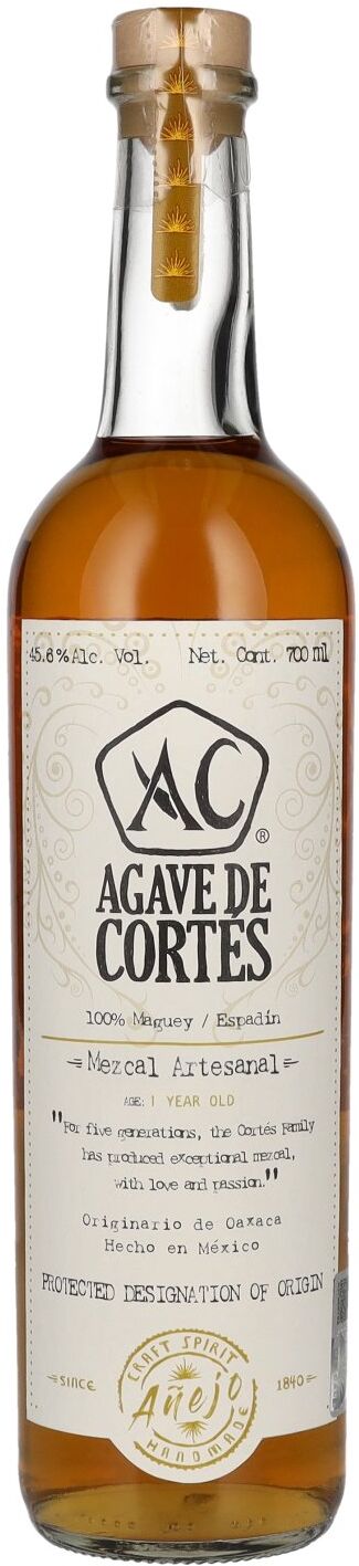 Agave de Cortés Mezcal Artesanal AÑEJO 45,6% Vol. 0,7l