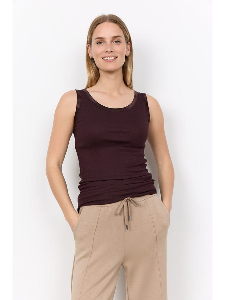 soyaconcept Top "Ryan" in Dunkelbraun - XL