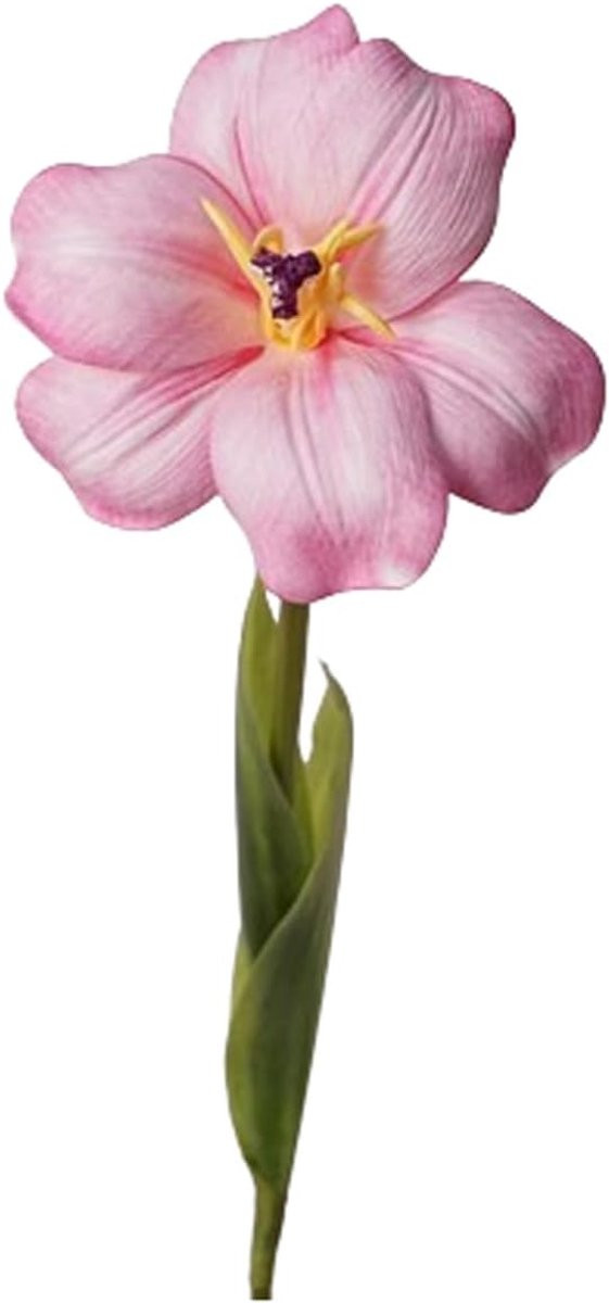 Set van 6 real touch kunst tulpen voor decoratie