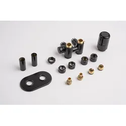P.M.H. Nura Thermostatventil kombiniert 6x7 cm schwarz NUR-R-B