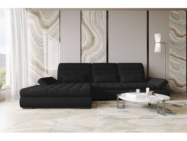 99rooms Ecksofa Toscana Plus, Sofa L-Form, Eckcouch, Bettfunktion, Rundumbezug aus gepolstertem Strukturstoff NEVE