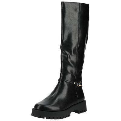 Stiefel STEVE MADDEN "STEVE MADDEN Stiefel Leder", Damen, Gr. 37, schwarz (schwarz, schwarz), Leder, Schuhe Stiefel