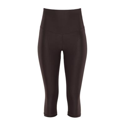 Leggings WINSHAPE "3/4 Functional Comfort HWL217C", Damen, Gr. XL, Normalgrößen, braun (espresso), 85% Polyester, 15% Elasthan, Hosen Leggings, mit V-Shape Applikation und Core-Bund