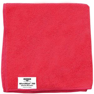Unger Allzwecktuch SmartColor MicroWipe 200, 40 x 40 cm, aus Mikrofaser, rot, waschbar, 10 Stück