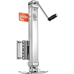 VEVOR Anhängerheber, 3628 kg statische Tragkraft, Hochleistungs-Ausdrehstütze, 195-1005mm Abstellstütze mit Griff für Wohnwagenanhänger, Pferdeanhänger, Nutzanhänger und Yachtanhänger