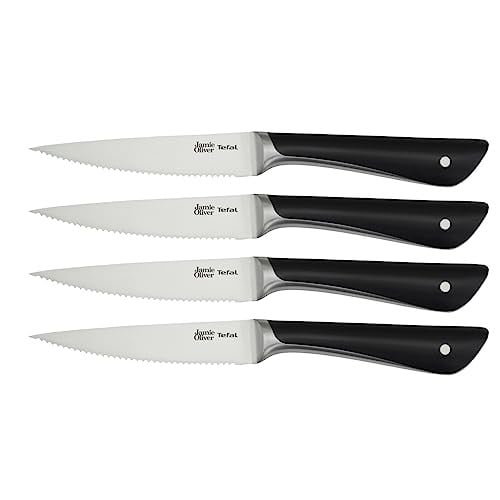 Tefal Jamie Oliver steakmessenset, 4-delig, zwart, K2670859