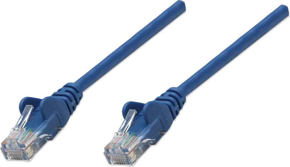 Intellinet Cat5e U/UTP Netwerkkabel met RJ-45 connectoren, 5 meter, blauw