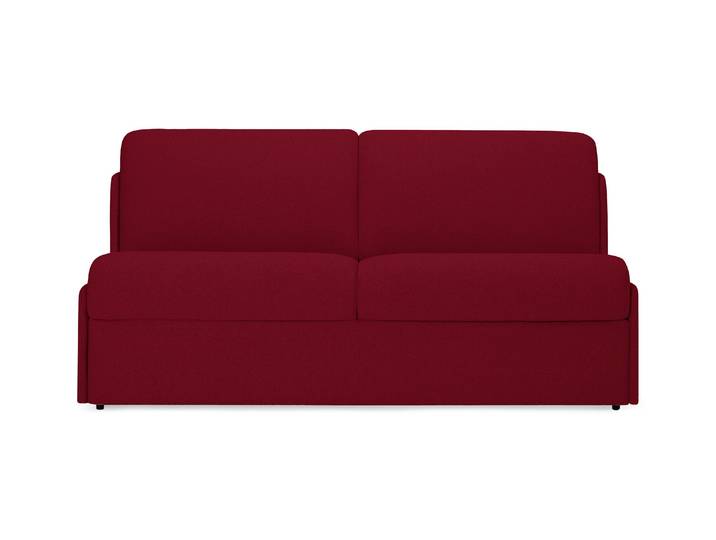 MARSEILLE - Canapé convertible 3 places - Tweed, Rouge