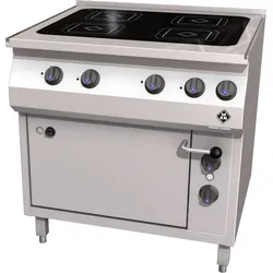 MKN HotLine Elektro Herd Vitro 4 mit E-Backofen 1 1/2 GN