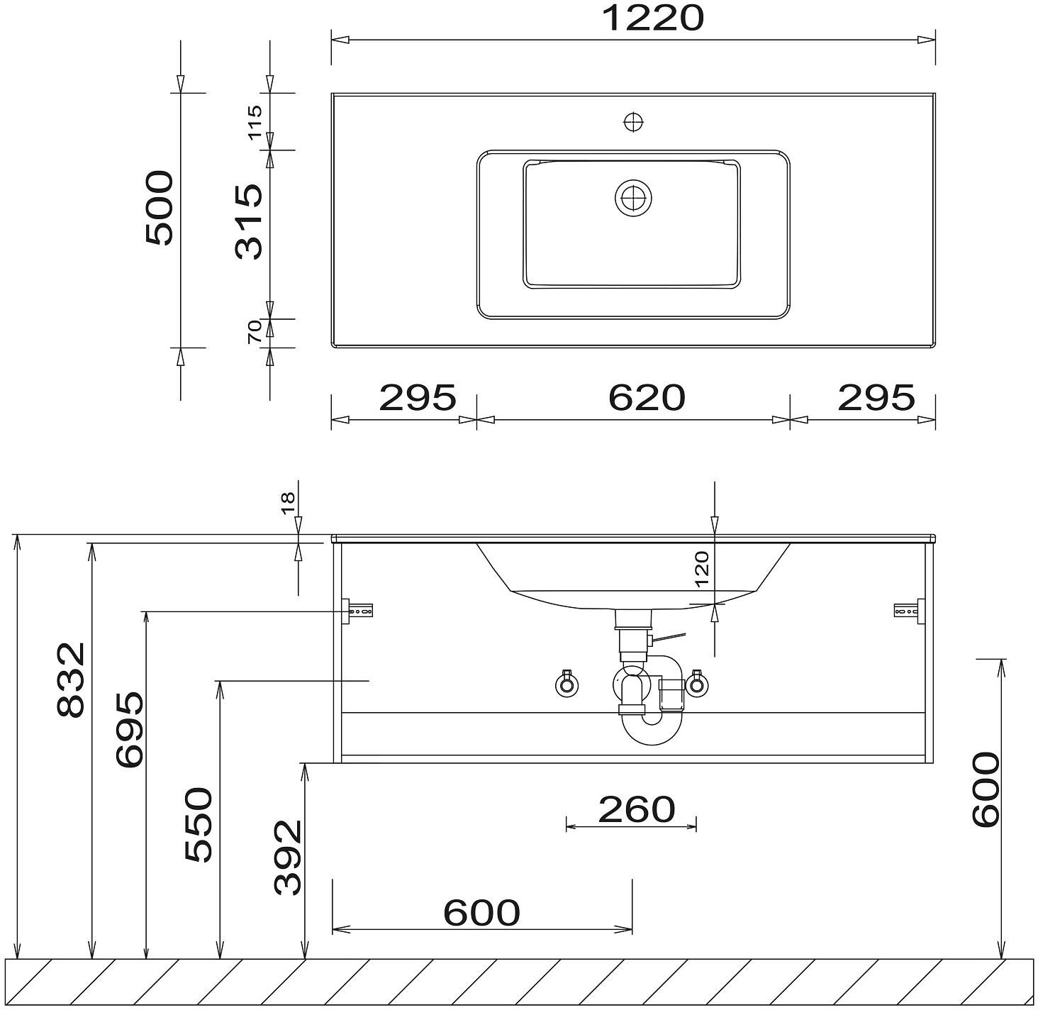 Puris Next4You twenty one Waschtischkombination 120 cm mit Spiegel, Badmöbel, N4Y-120S1F777K177100,