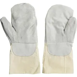 LAUTERJUNG  Backhandschuhe 1 Paar, Stulpe Leinen, Fauster Leder
