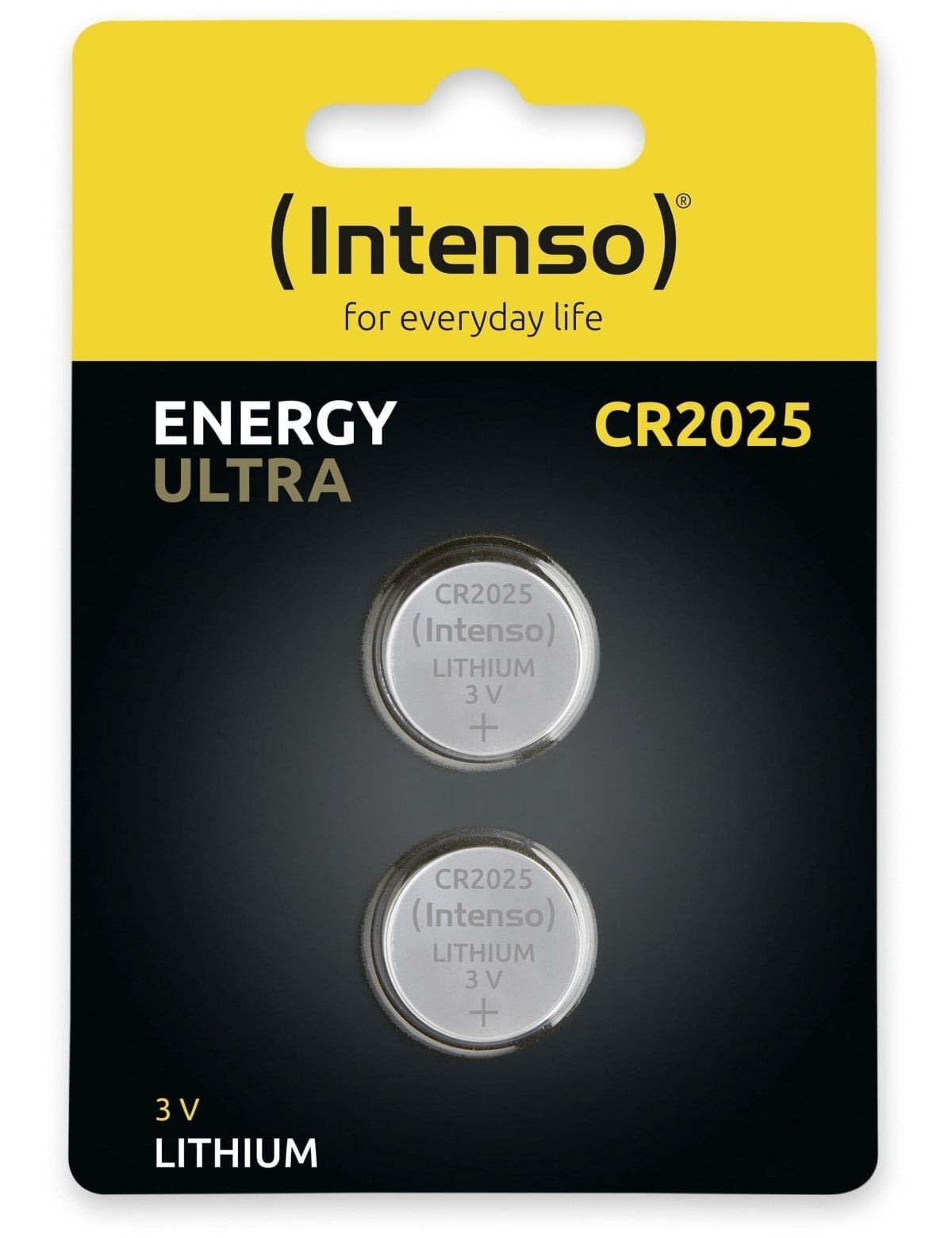 Intenso CR 2025 Energy Lithium-mangaanoxide batterijen, 3V, 160 mAh, 2 stuks