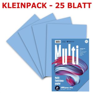 Staufen Kopierpapier Style Multifunktionspapier A4, 160g/qm, blau, 25 Blatt