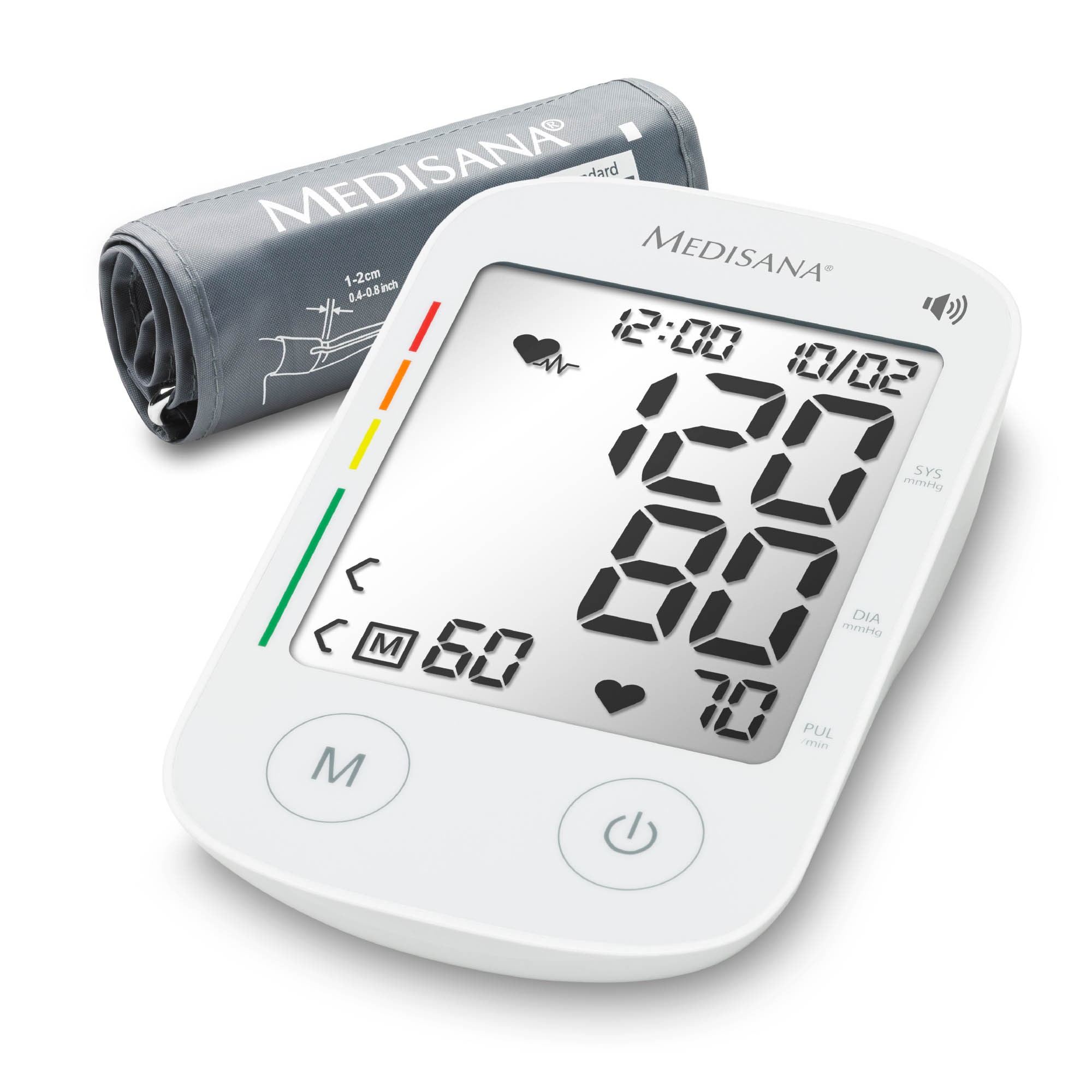 Medisana BU 535 Oberarm-Blutdruckmessgerät mit Sprachausgabe weiß 51178