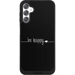 Nivocase Handyhülle für Samsung Galaxy A14 5G Hülle NIVOpure Case Schwarz Glück Sprüche Statement (Samsung Galaxy A14 5G), Smartphone Hülle, Schwarz