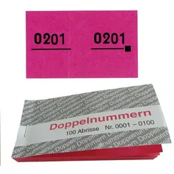WOLF & APPENZELLER Doppelnummernblöcke rot