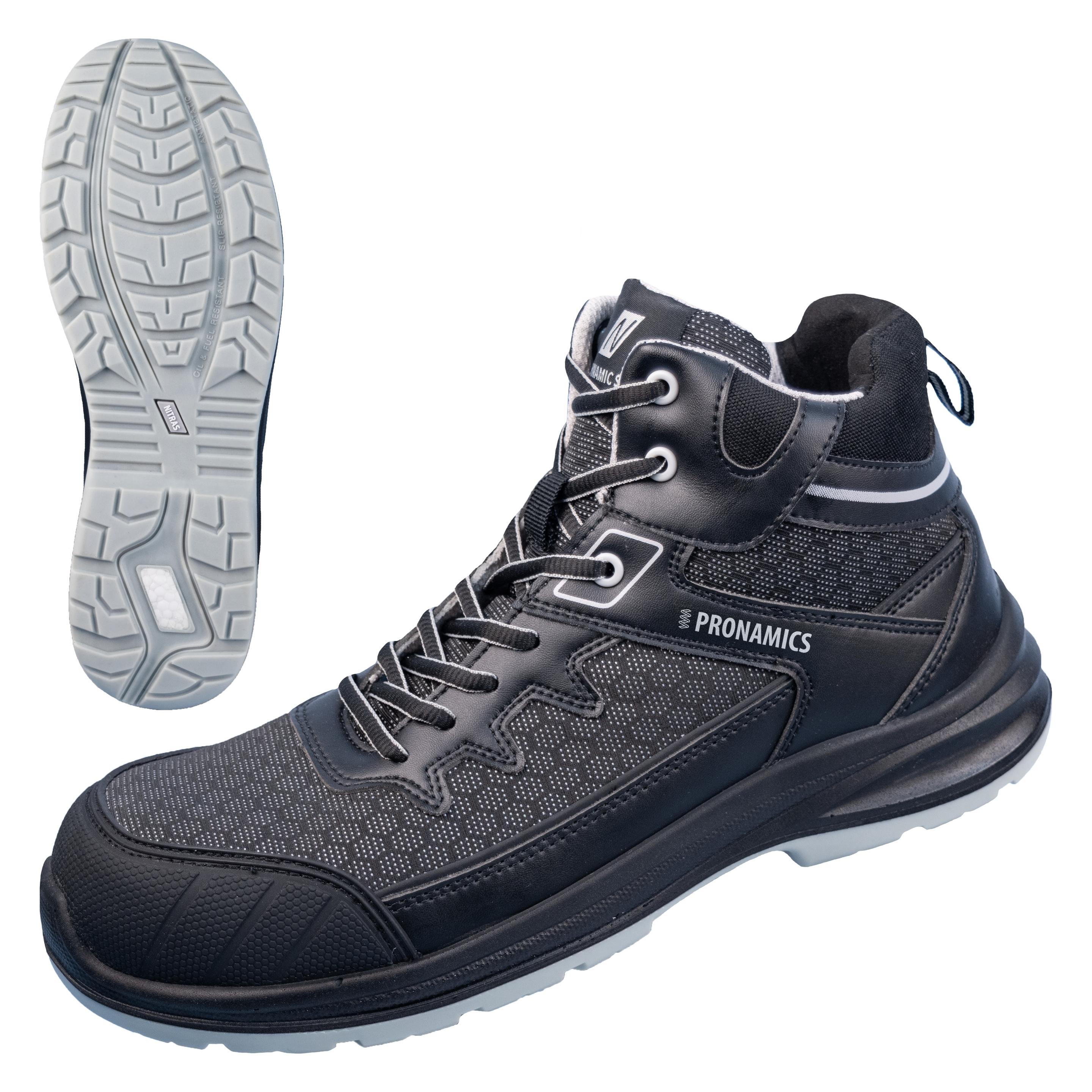 Nitras DYNAMIC STEP MID, Sicherheitsstiefel, halbhoch, S3S, strapazierfähiges Textil, widerstandsfäh (47) (7431-47)